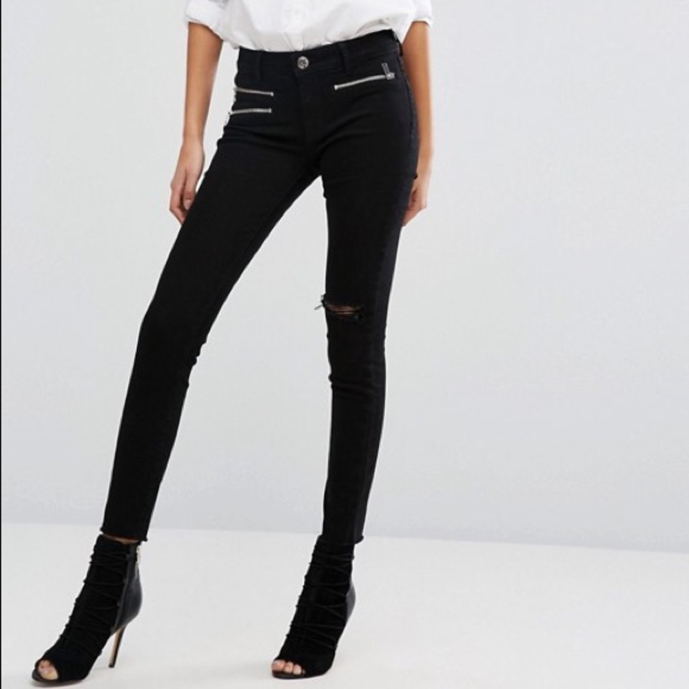 DL 1961 Jessica Alba skinny black jeans size 29
